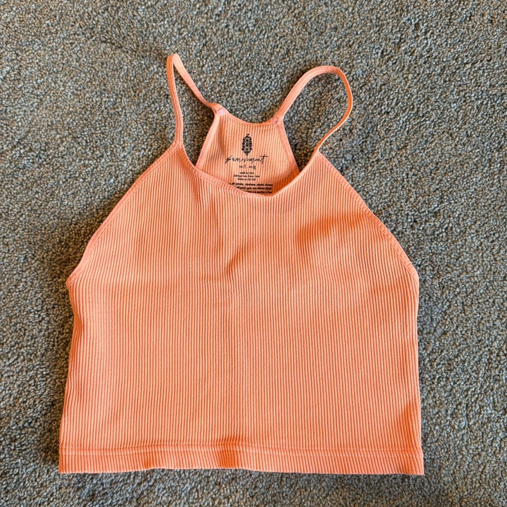 Free people happiness runs crop tank